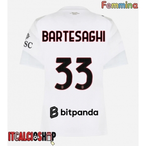 AC Milan Davide Bartesaghi #33 Seconda Maglia Femmina 2026-27 Manica Corta